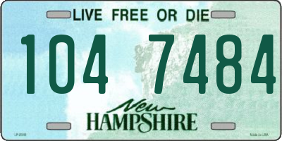 NH license plate 1047484