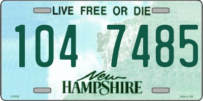 NH license plate 1047485