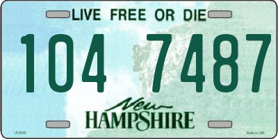 NH license plate 1047487