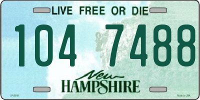 NH license plate 1047488