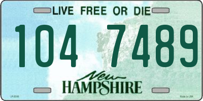 NH license plate 1047489