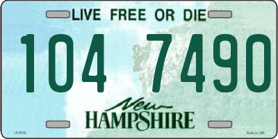 NH license plate 1047490