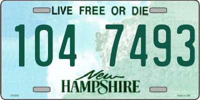 NH license plate 1047493