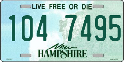 NH license plate 1047495