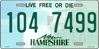 NH license plate 1047499
