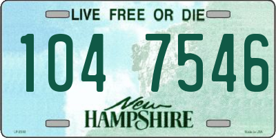 NH license plate 1047546