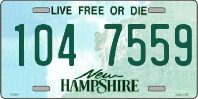 NH license plate 1047559