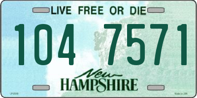 NH license plate 1047571