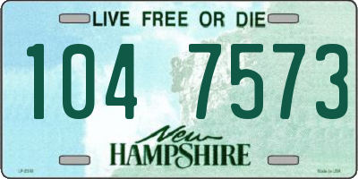 NH license plate 1047573