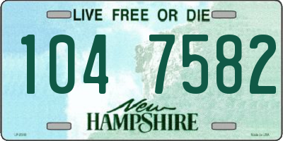 NH license plate 1047582