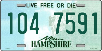 NH license plate 1047591