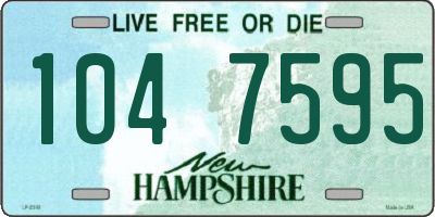 NH license plate 1047595