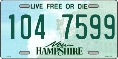 NH license plate 1047599