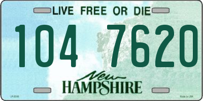 NH license plate 1047620