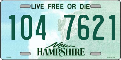 NH license plate 1047621