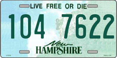 NH license plate 1047622