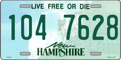 NH license plate 1047628