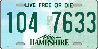 NH license plate 1047633