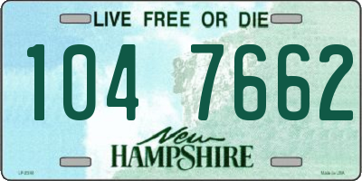 NH license plate 1047662