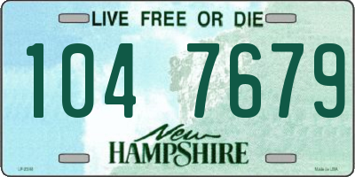 NH license plate 1047679