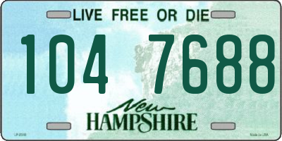NH license plate 1047688