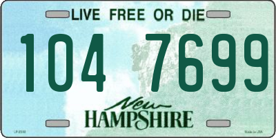 NH license plate 1047699