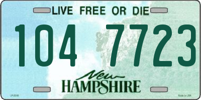 NH license plate 1047723
