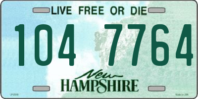 NH license plate 1047764