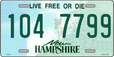 NH license plate 1047799