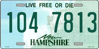 NH license plate 1047813