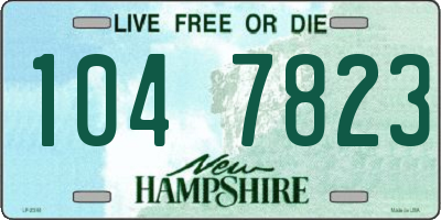 NH license plate 1047823