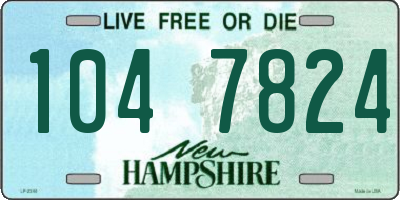 NH license plate 1047824