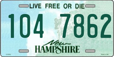NH license plate 1047862