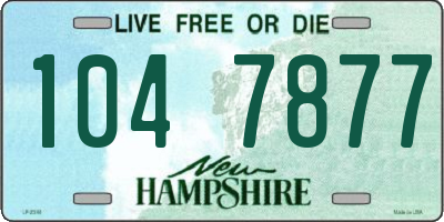 NH license plate 1047877