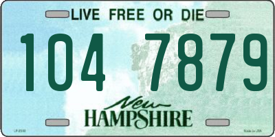 NH license plate 1047879