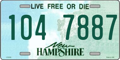 NH license plate 1047887