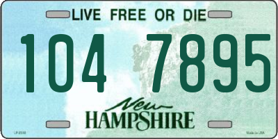 NH license plate 1047895