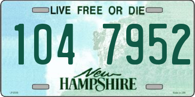 NH license plate 1047952