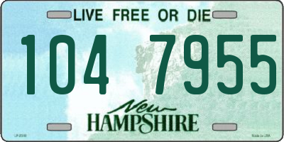 NH license plate 1047955