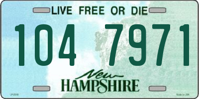 NH license plate 1047971