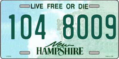 NH license plate 1048009