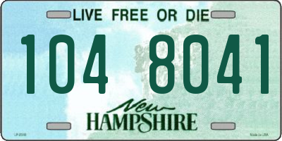 NH license plate 1048041