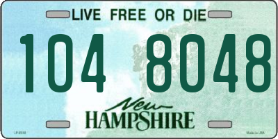 NH license plate 1048048