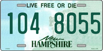 NH license plate 1048055