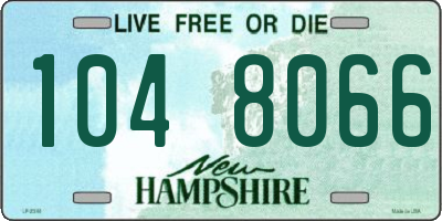NH license plate 1048066
