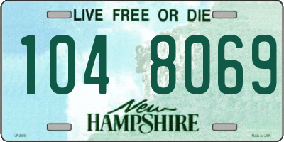 NH license plate 1048069
