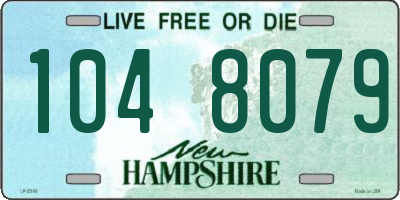 NH license plate 1048079