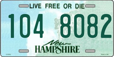 NH license plate 1048082