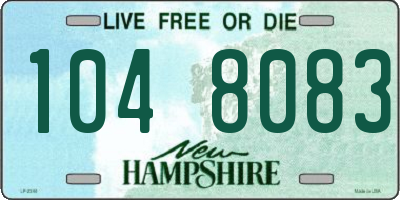 NH license plate 1048083