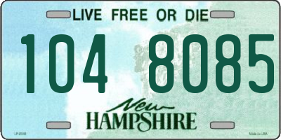 NH license plate 1048085